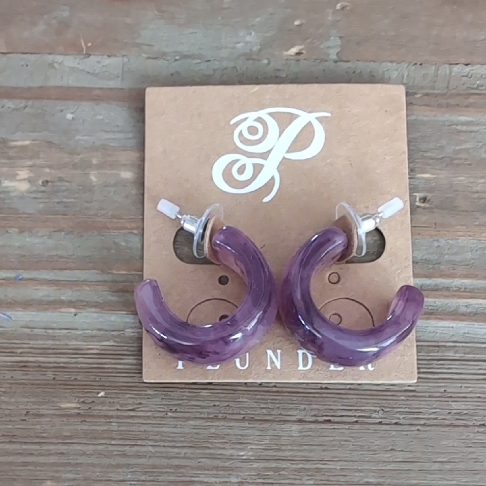 Purple Earrings